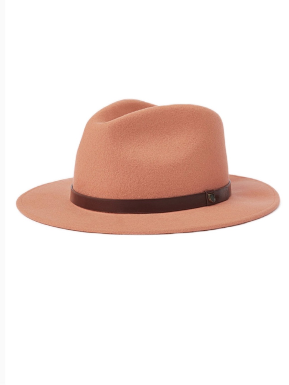 Brixton Felt Fedora in Terracotta with Brown Band hat